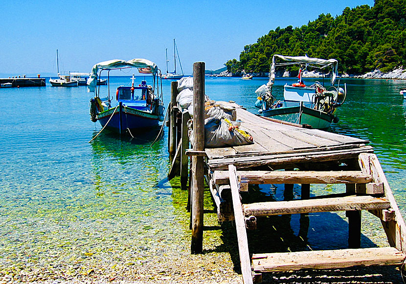 Taverna i Agnontas på Skopelos.