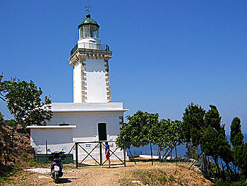 Fyren vid Cape Gourouni på Skopelos.