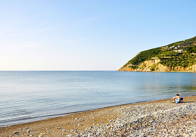 Skopelos stad beach.