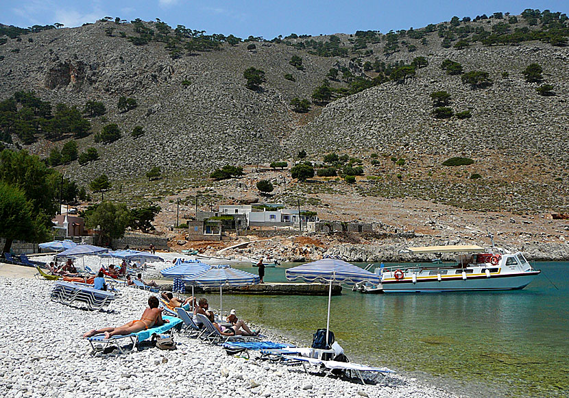 Marathounda beach på Symi.