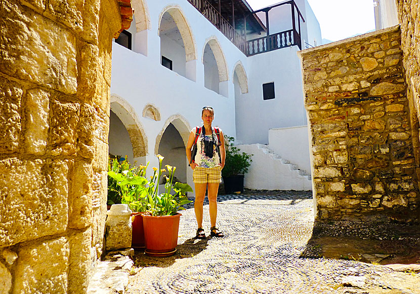 Agios Panteleimonas monastery på Tilos i Dodekaneserna.