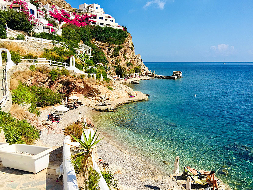 Tilos bästa stränder. Ilidi Rock beach.