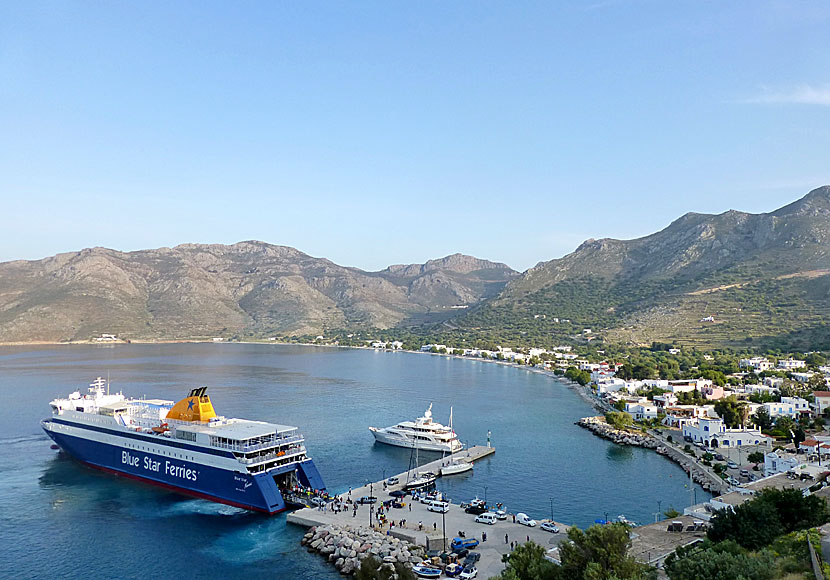 Resa med Blue Star Ferries mellan Rhodos och Tilos. 