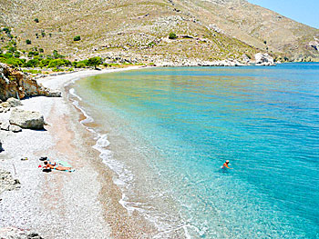 Lethra beach på Tilos.