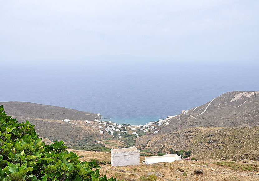 Isternia beach på Tinos i Grekland.