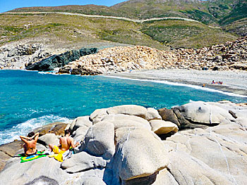 Livada beach på Tinos.