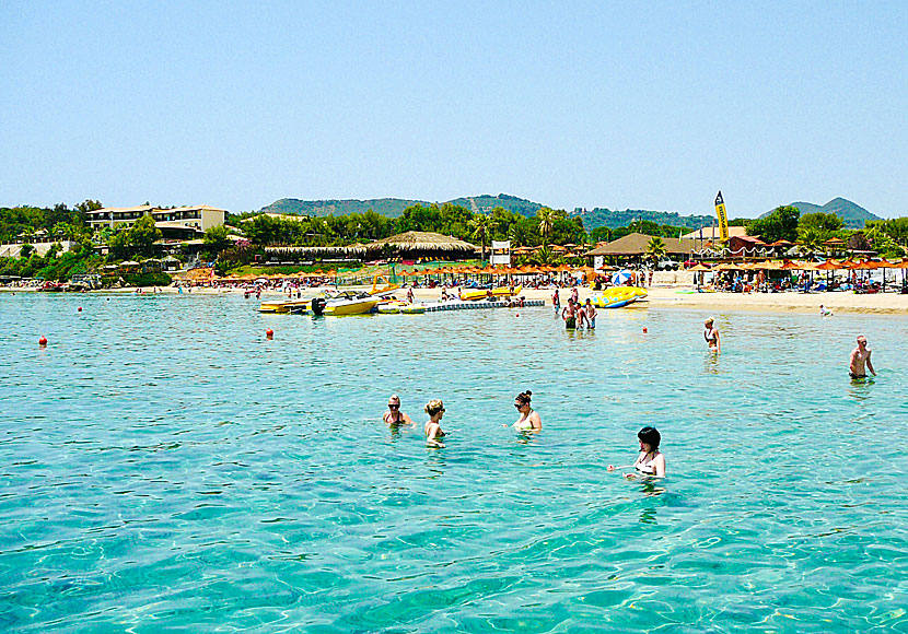 Hotell vid Agios Nikolaos beach på Zakynthos.