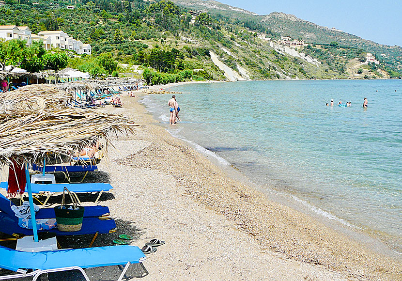 Missa inte Kaminia beach när du reser till stranden i Porto Zoro på Zakynthos.