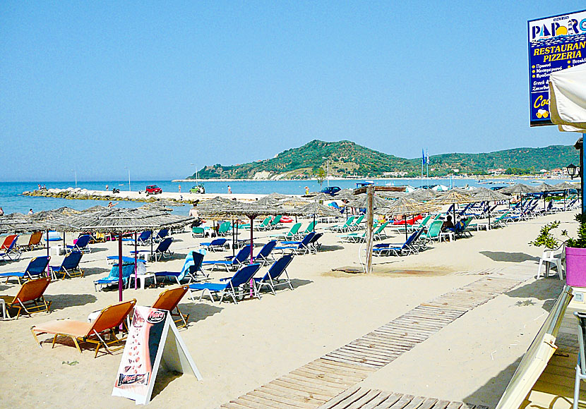 Stranden i Alykanas. Zakynthos.