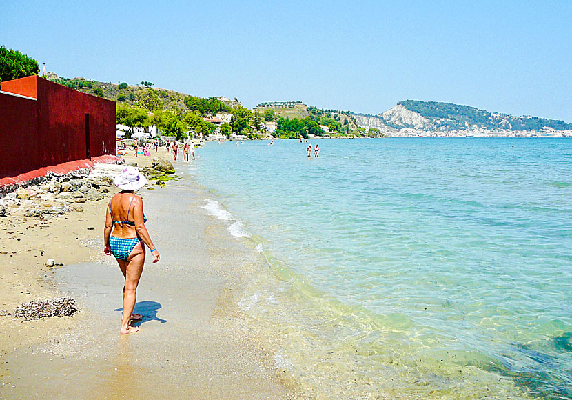 Stranden i Argassi på Zakynthos.