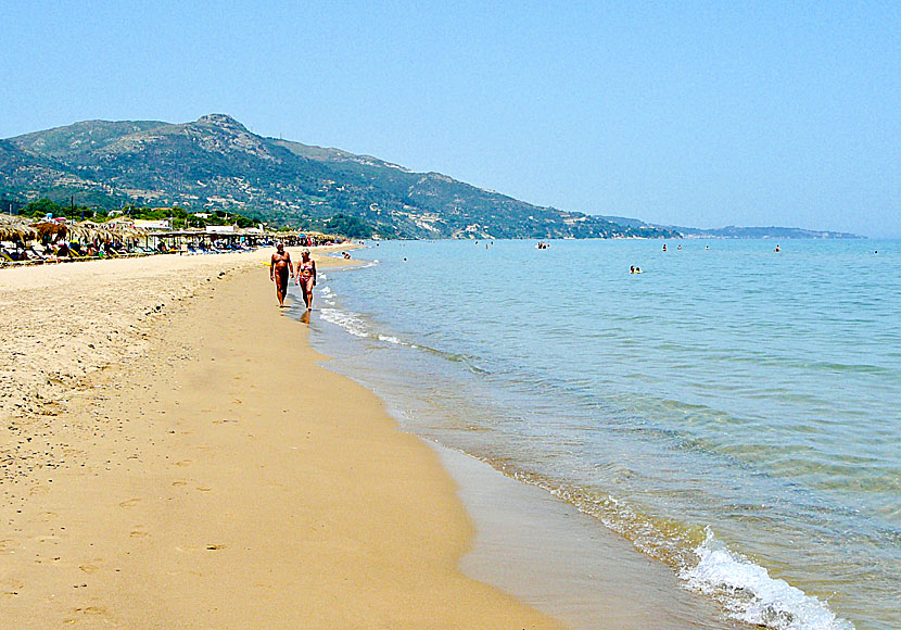 Zakynthos bästa stränder. Banana beach.