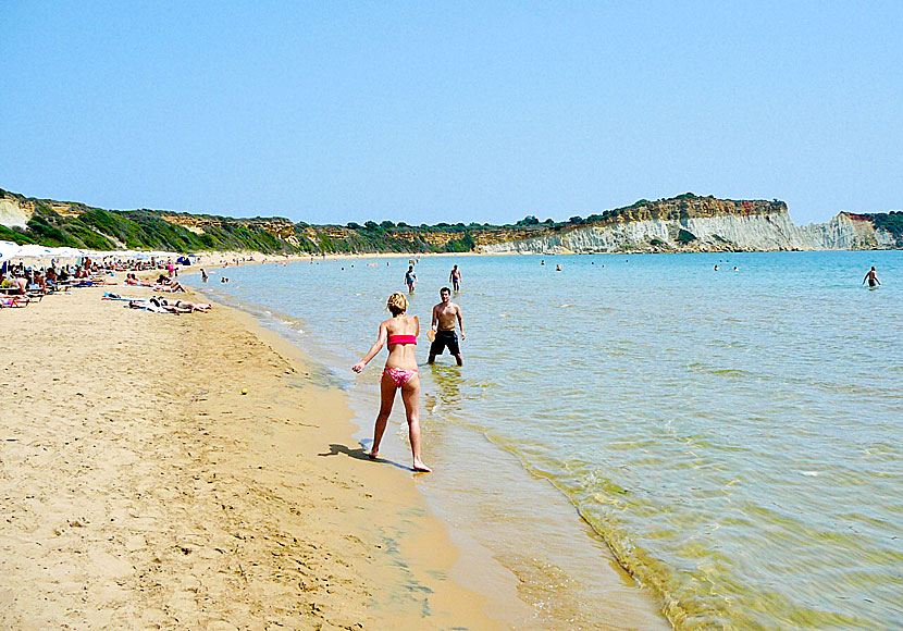 Gerakas beach på Zakynthos.