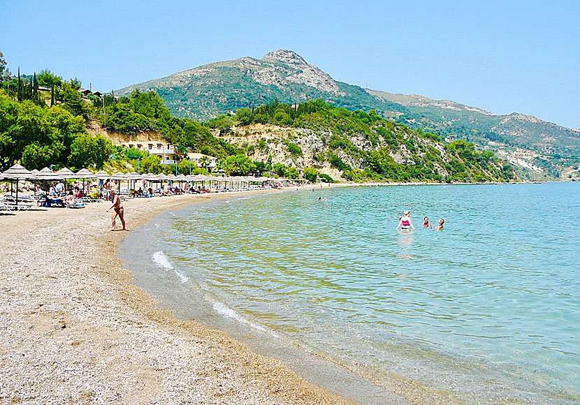 Stranden i Porto Zoro på Zakynthos.