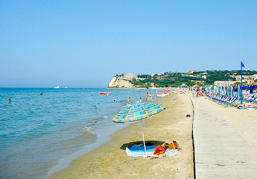 Tsilivi beach på Zakynthos.