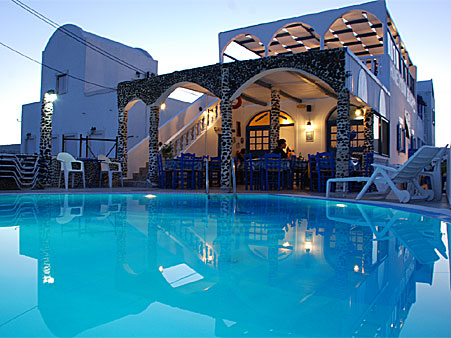 Honeymoon Beach Hotel. Santorini.