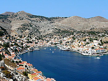 Symi i Dodekaneserna. Grekland.