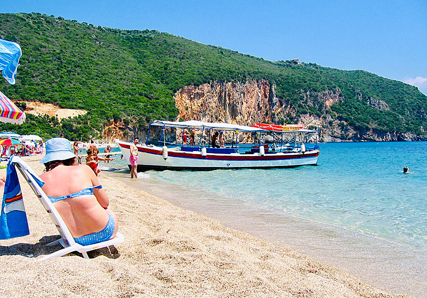 Lichnos beach är den bästa stranden nära Parga.