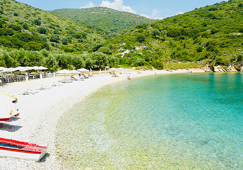 Filiatro beach på Ithaka.