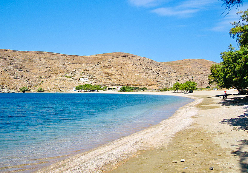 Apokroussi beach. Kithnos.  Kreikka.