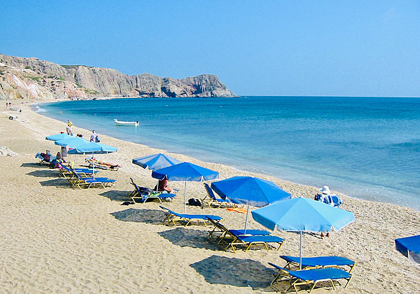 Paleochori beach på Milos i Kykladerna.