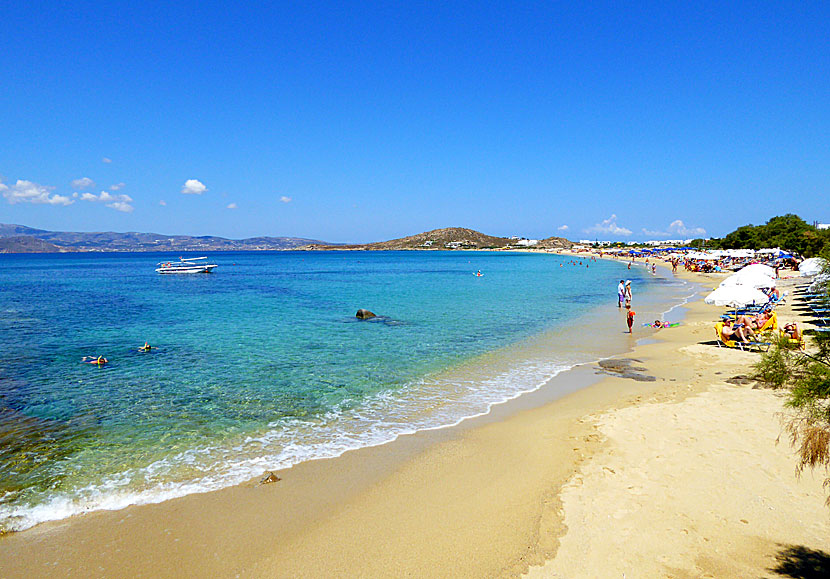 Agios Prokopios är Naxos populäraste turistort. 