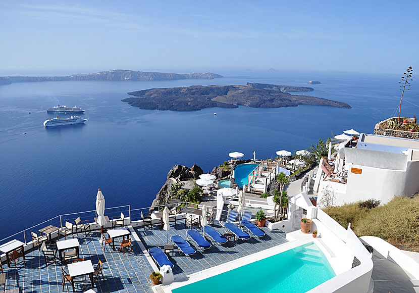 Vulkaniska öar i Grekland. Santorini. Limnos.