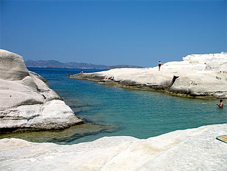 Sarakiniko på Milos.