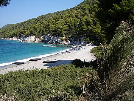 Kastani beach på Skopelos.