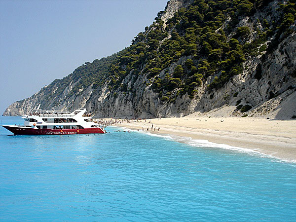 Egremni beach på Lefkas.