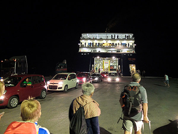 Blue Star Ferries på Naxos.