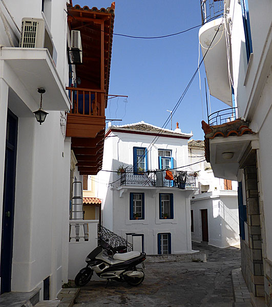 Skopelos stad.