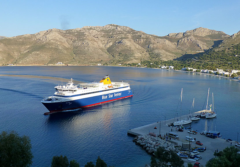Resa till Livadia på Tilos med  Blue Star Ferries.