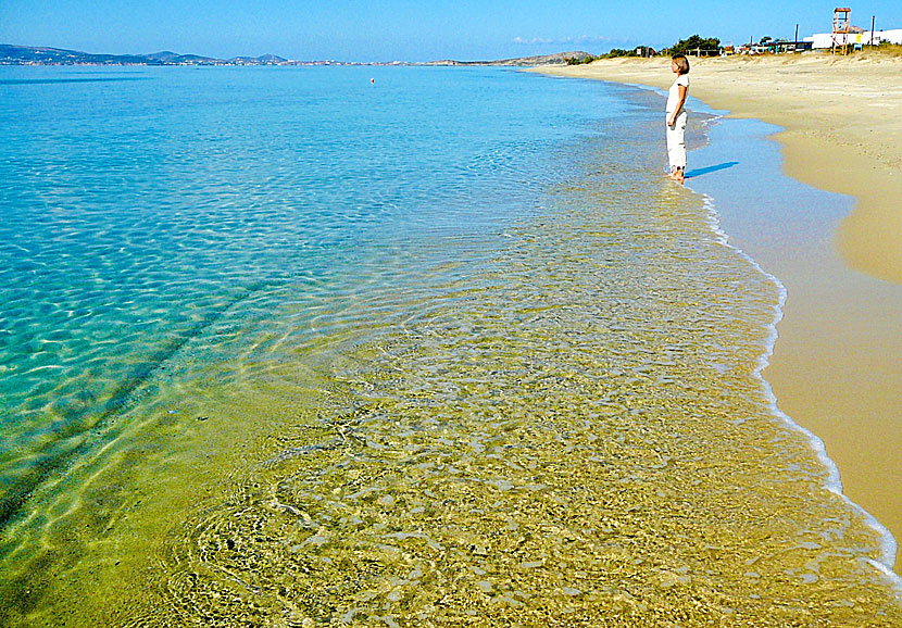 Plaka beach på Naxos.